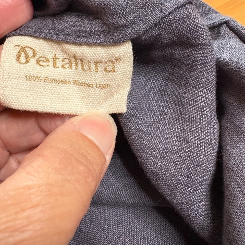 EUC Petalura - 100% Linen Swing Tunic- in Slate. Size XL - Picture 5 of 10